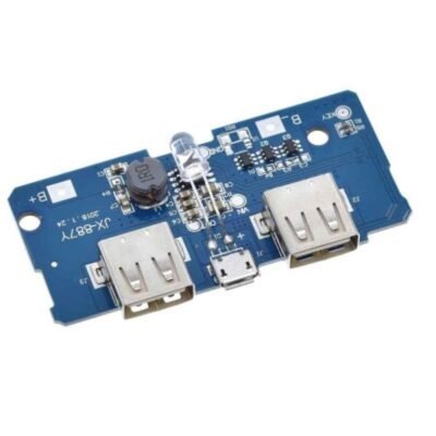 Dual Micro USB 3.7v to 5V 2A Power Bank DIY Charger