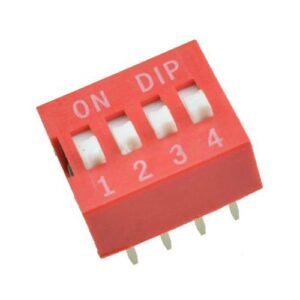 4 Way Slide Switch 2.54mm Pitch (Pack of 3)