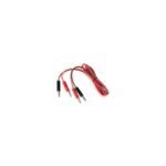 4MM BANANA PATCH CORD RED BLACK PAIR 85 CM LENGTH