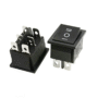 DPDT Center Off Rocker Switch - Spring Action