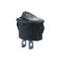 10A 250V AC SPST ON-OFF Black Oval Rocker Switch.