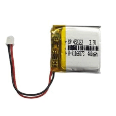 3.7V 400mAH (Lithium Polymer) Lipo Rechargeable Battery Model KP-452323