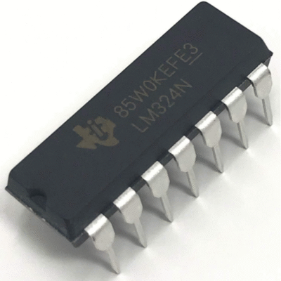 LM324 Low Power Quad Op-Amp IC DIP-14 Package