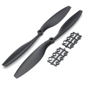 10×4.5 inch-1045/1045R CW CCW Propeller  Pair for Quadcopter (Black)