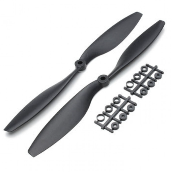 10x4.5 inch-1045/1045R CW CCW Propeller Pair for Quadcopter (Black)