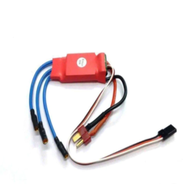 SimonK 30A BLDC ESC Electronic Speed Controller with Connectors - Red Color