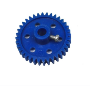 Thin Plastic Spur/Pinion Gear – Blue – 40mm Dia – 6mm Circular Centre Hole- 36 Teeth