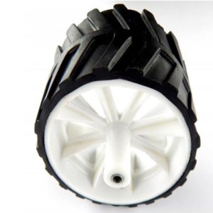 10 x 4 CM Robot Wheels (tyres) for 6 mm shaft Geared DC motor