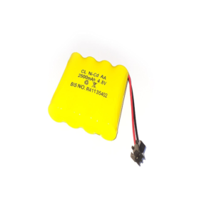 2500mAh 4.8v Ni-Cd AA Cell Battery Pack with SM Connector for Cordless Phone, Toys, Car, DIY Project Battery