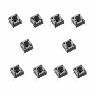 12x12x7.3mm Tactile Push Button Switch-10Pcs.