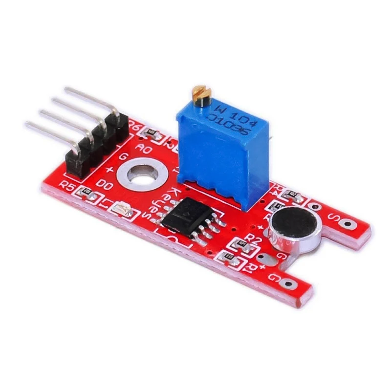 Small Microphone Sound Sensor Module - Robo Bazar | Online Electronics ...