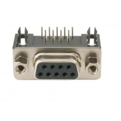 DB9 Female Right Angle Connector – 9 Pin – PCB Mount