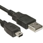 Cable For Arduino Nano USB A to MINI B (Nickel Plated Connector)-1 M