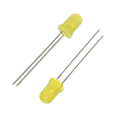 5mm DIP LED Yellow – 25 Pcs.