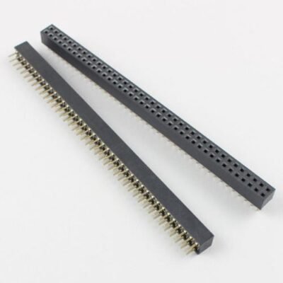 2×40 Pin 2.54mm Pitch Female Berg Strip – Break Away Header – Straight