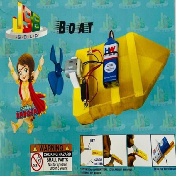 DIY - Motor Boat with propeller Kit - Tested & Verified (Educational projects and learning DIY kit)