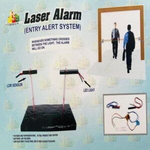 DIY – Lazer Alarm Electricity Kit – Tested & Verified (Educational projects and learning DIY kit)