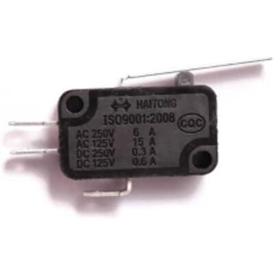 Bump Switch – SPST Snap Action with Lever 6A @ 250VAC – Micro Switch (limit switch)